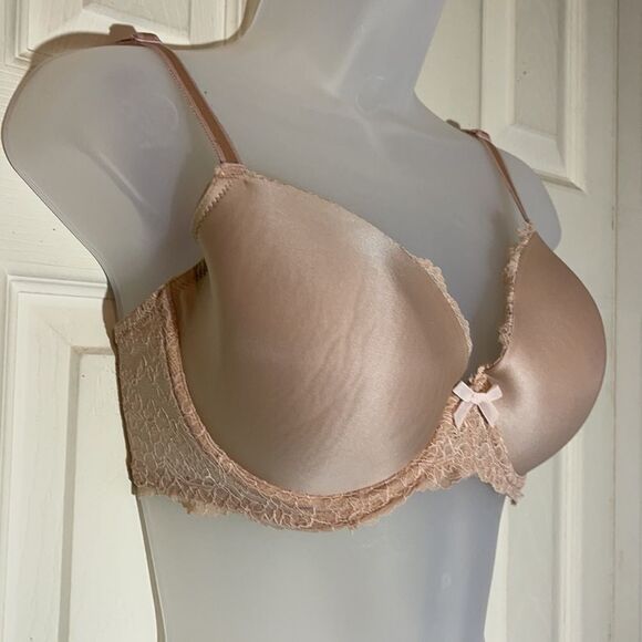 Victorias Secret Dream Angels Lined Demi Bra 32DDD Nude Beige Cream - Picture 6 of 13